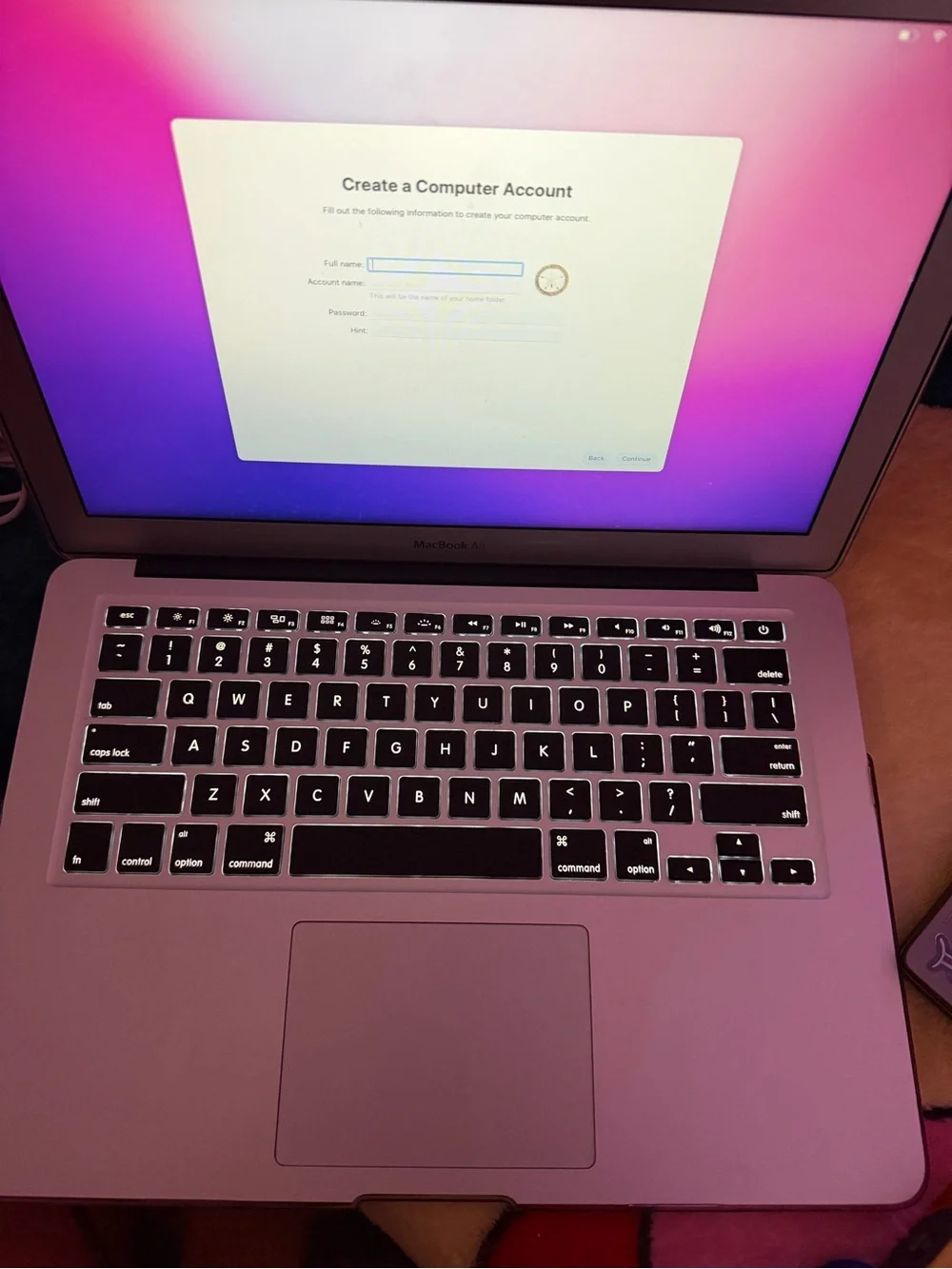 Silver restored Apple macbook air 2017 13”